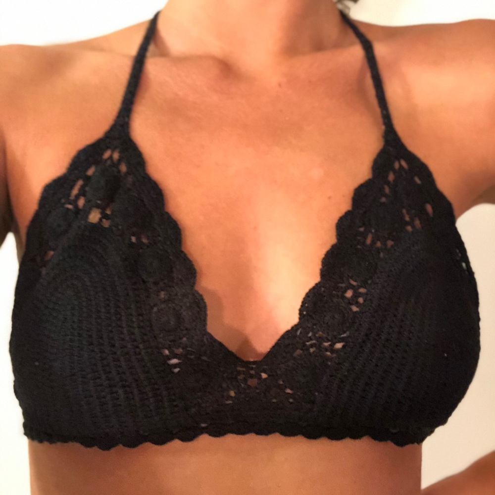 Crochet bikini top